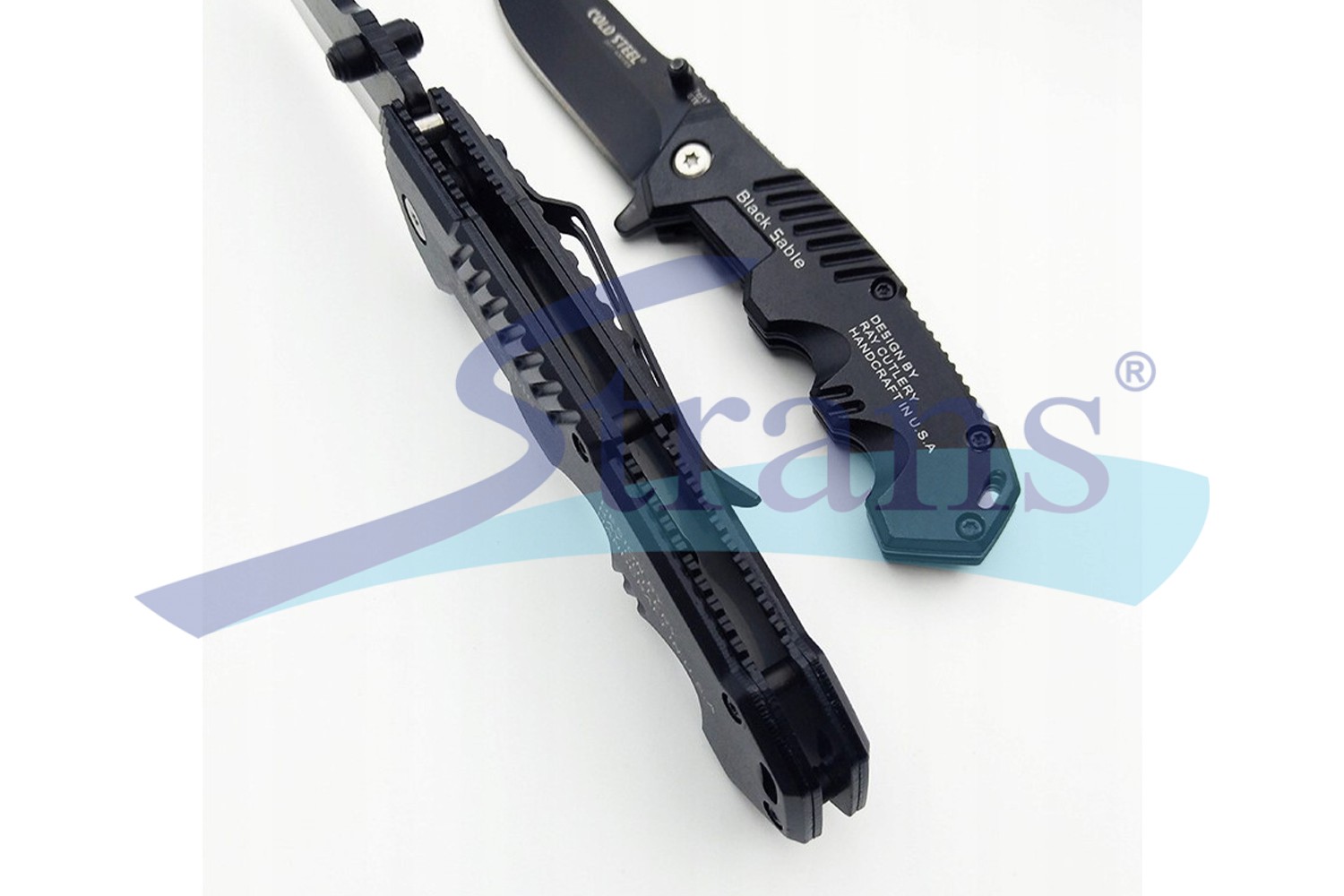 Ніж Розкладний Тактичний (Туристичний) Black Sable L-200Mm (85+